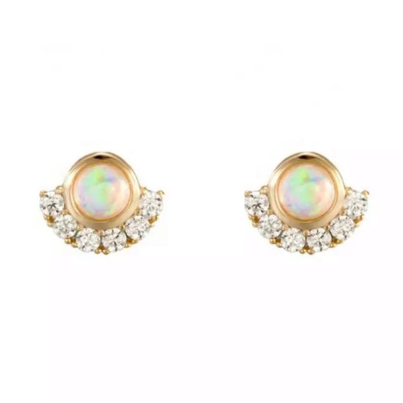 Jewelry - Dainty Fire Opal Earrings